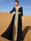 Black and Gold Kaftan