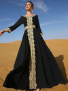 Black and Gold Kaftan