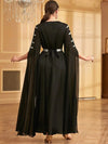Black and Silver Kaftan