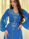 Jawhara Blue Kaftan