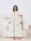 Modern White Wedding Kaftan