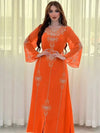 Orange Moroccan Kaftan