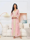 Pink and White Kaftan