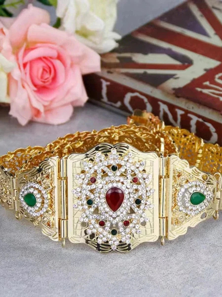 Rhinestone Kaftan Belt