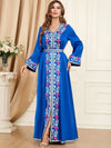 Turquoise and Gold Kaftan