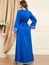 Turquoise and Gold Kaftan