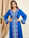 Turquoise and Gold Kaftan
