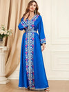 Turquoise and Gold Kaftan