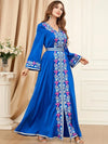 Turquoise and Gold Kaftan