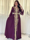 Violet and Gold Kaftan