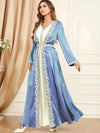 White and Blue Kaftan