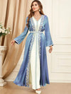 White and Blue Kaftan