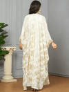 White and Gold Kaftan