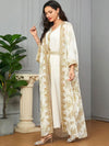 White and Gold Kaftan