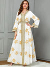 White and Gold Wedding Kaftan