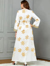 White and Gold Wedding Kaftan